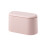 1Pc Pink Garbage Can Desktop Trash Bin Press Lid Small Space-Saving 9