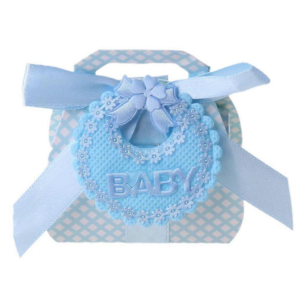 (As Show, One Size) 12Pcs Candy Boxes With Ribbon For Baby Shower Christening Party Favor Gift Diy 3364096789322