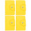 4 Pcs Nail Art Card Holder Rectangle Pu Storage Book 5