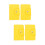 4 Pcs Nail Art Card Holder Rectangle Pu Storage Book 6