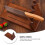 Solid Wood Knife Block with Removable Design for Organized Kitchen Storage and Easy Knife Access 3