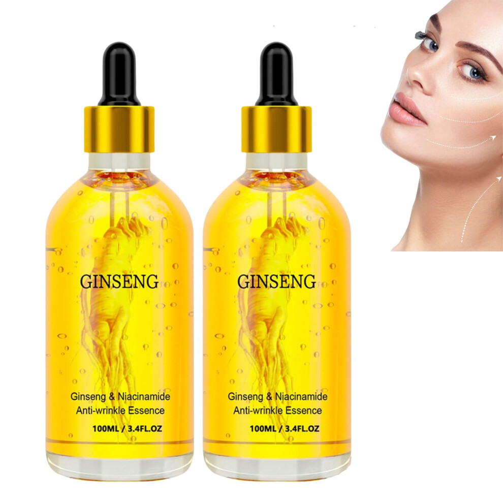 Ginseng Anti Aging Essence with Peptide Facial Serum for Firming Skin and Reducing Fine Lines