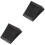 2Pcs Compact Rubber Wheel Chocks Heavy Duty Car Trailer Tire Blocks 5