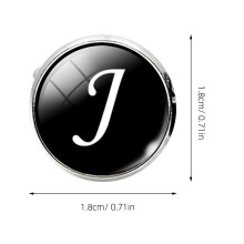 Men'S Cuff Links Round Black 1 Pair