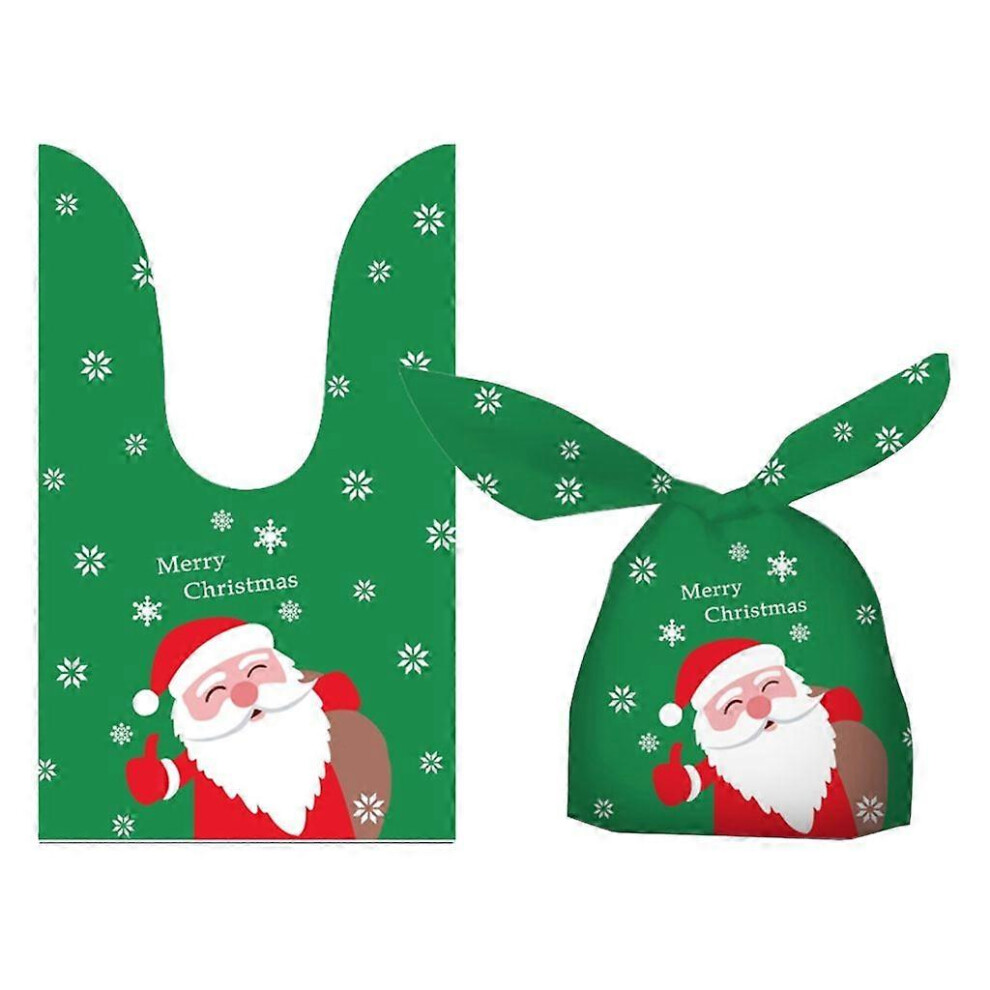(As Show, One Size) Merry Christmas Candy Bag Santa Gift Bag Snowflake Wrapping Bag Decoration 3364096792698