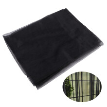 2Pcs Black Transparent Curtains Voile Window Elegant Home