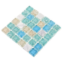 Portable Sky-Blue Hamster Cooling Bed Glass Marble Small Pet Mat