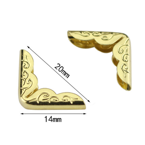 60Pcs Antique Coffee Book Corners Metal Notebook Corner Protectors 1