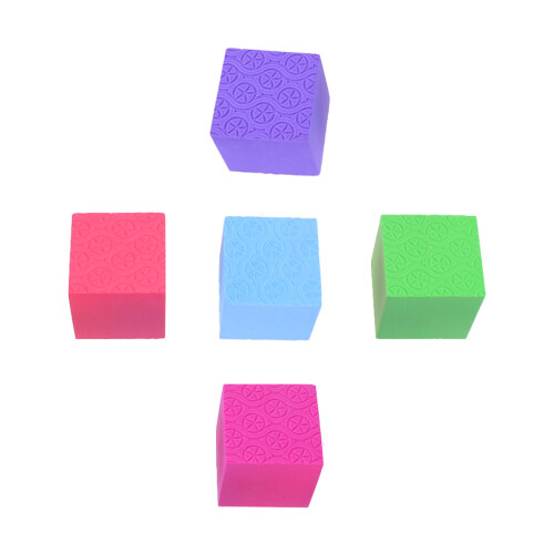 5Pcs Colorful DIY Craft Cube Blocks Safe Eva Foam for Child Learning 2