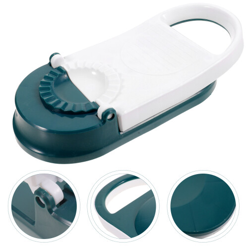 White Plastic Dumpling Maker Convenient Manual Dough Press Tool 2