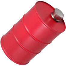 Worgeous Wine Flask Red 304 Stainless Steel 1pcs Bar