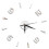 Silver Acrylic 3D DIY Frameless Wall Clock Durable Mirror Decor 1