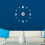 Silver Acrylic 3D DIY Frameless Wall Clock Durable Mirror Decor 7