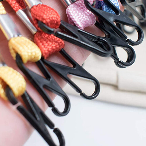 8-Shaped Snap Clips Plastic 200set 1.2x0.4x0.1in 1