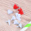 Mini Two-Legged Nails Assorted Color Heart Shape DIY Decoration 9