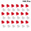 Mini Two-Legged Nails Assorted Color Heart Shape DIY Decoration 6
