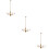 3Pcs Miniature Ceiling Lamp Tiny Luminous Sand Table Diy Material 11