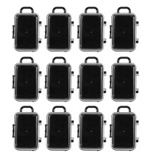 12Pcs Black Clear Plastic Mini Suitcase Candy Boxes Wedding Party