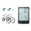 Black Bike Speedometer Waterproof Back Light Tachometer Computer 8