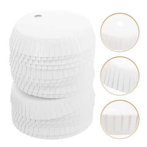 100pcs disposable paper cup lids for beverage drinking cups 2