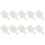 100Pcs White ABS Lash Glue Bottle Plugs Durable Eyelash Extension Caps 1