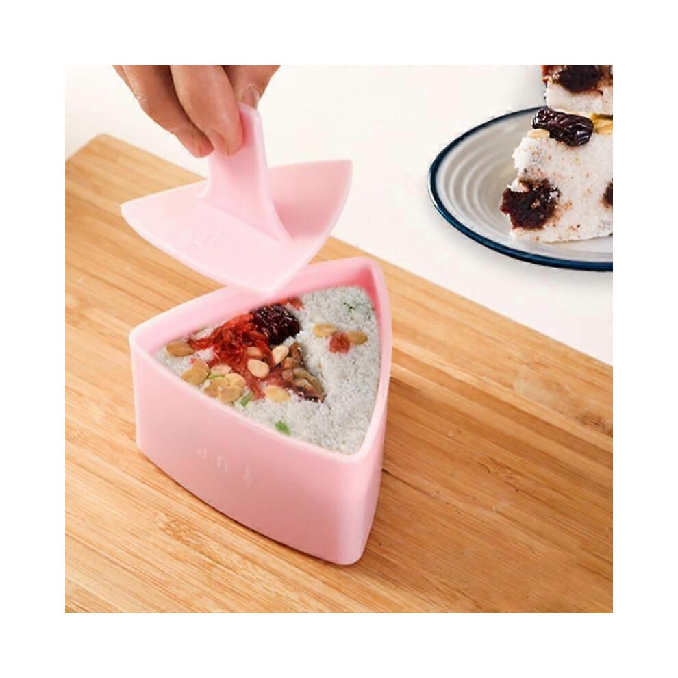 (As Show, One Size) Sushi Mold Onigiri Rice Ball Food Press Triangular Sushi Maker Mold Sushi Kit 7371837632898