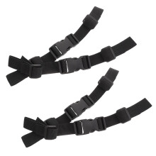 4Pièces Antidérapante Nylon Noir Avec Boucle Poitrine Rapide