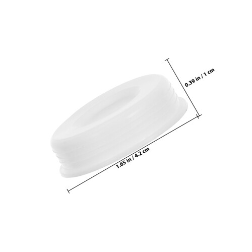 Masteelf  50 Pcs Poster Tube End Plugs Multi-Function Round Caps White 1