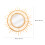 rattan flower circular mirror wall mounted bathroom dressing decor 3