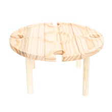 Foldable Wood Table Khaki Outdoor Furniture Simple Design 1pcs