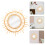 rattan flower circular mirror wall mounted bathroom dressing decor 6