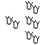 8Pcs Universal Olive Green Chin Strap Hard Hat Accessory for Ski Use 8