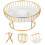 Kitchen Fruit Basket Metal Snack Storage Simple Room Use 1set 3