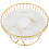 Kitchen Fruit Basket Metal Snack Storage Simple Room Use 1set 6