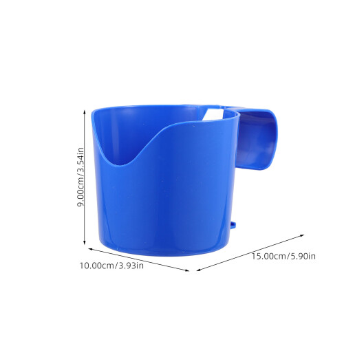 2Pcs Blue PP Pool Side Cup Holders Durable Drink Holders for Parties 1