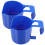 2Pcs Blue PP Pool Side Cup Holders Durable Drink Holders for Parties 10