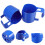 2Pcs Blue PP Pool Side Cup Holders Durable Drink Holders for Parties 3