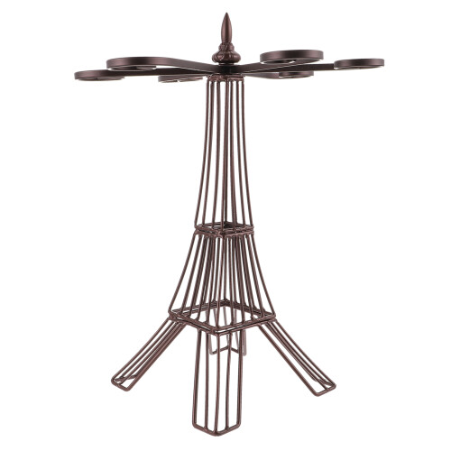 Stylish Iron Wine Glass Rack And Compact For Table Space