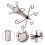 Stylish Iron Wine Glass Rack And Compact For Table Space 4