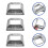 24Pcs Silver Galvanized Iron Deck Post Base Cover for Porch Railing 4
