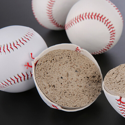 2Pcs Handmade White Baseballs for Sport Training and Practice Durable 2