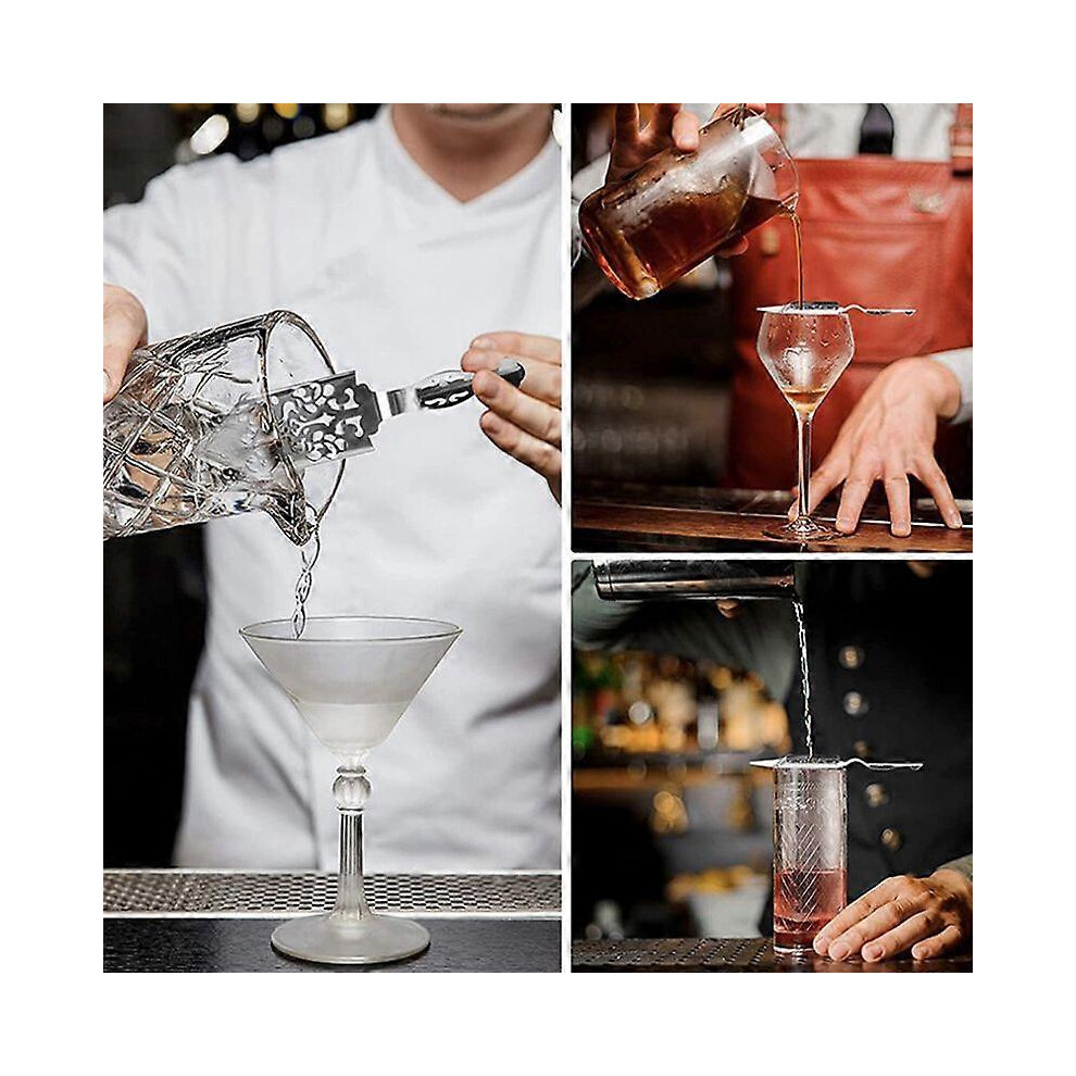 (As Show, One Size) Stainless Steel Absinthe Spoon Cocktail Bar Utensils Bitter Scoop Filter Spoon 3671082423086