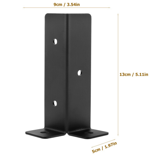 Fence Post Bracket 4pcs 5.1x3.5x2.0in 1