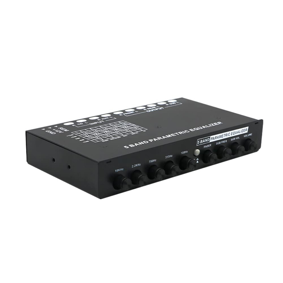 Car Audio Equalizer 5Band Parametric Eq With Illuminated Knobs And Six Channel Output 9070919559914