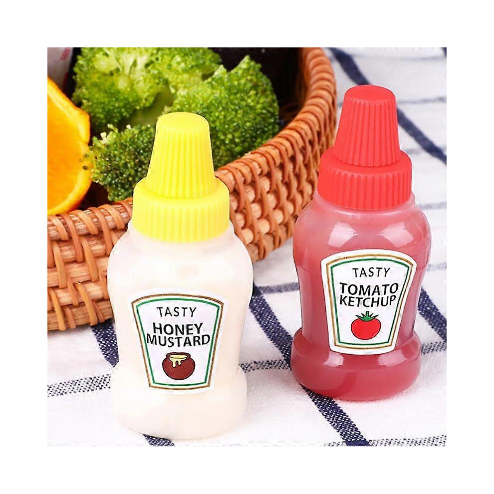 (As Show, One Size) Mini Tomato Gravy Boat Salad Dressing Oil Spray Bottle Ketchup Honey Mustard 7772846010231