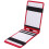 Compact Dark Red Golf Scorebook Flip-Open Portable Score Notepad 7