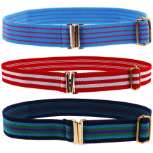 1Set Elastic Kids Waistbelt Adjustable Buckle Belts in Assorted Colors