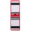 Compact Dark Red Golf Scorebook Flip-Open Portable Score Notepad 9