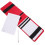 Compact Dark Red Golf Scorebook Flip-Open Portable Score Notepad 3