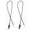 2Pcs Offroad Motorcycle Throttle Choke Cable Durable Push Pull Black 1